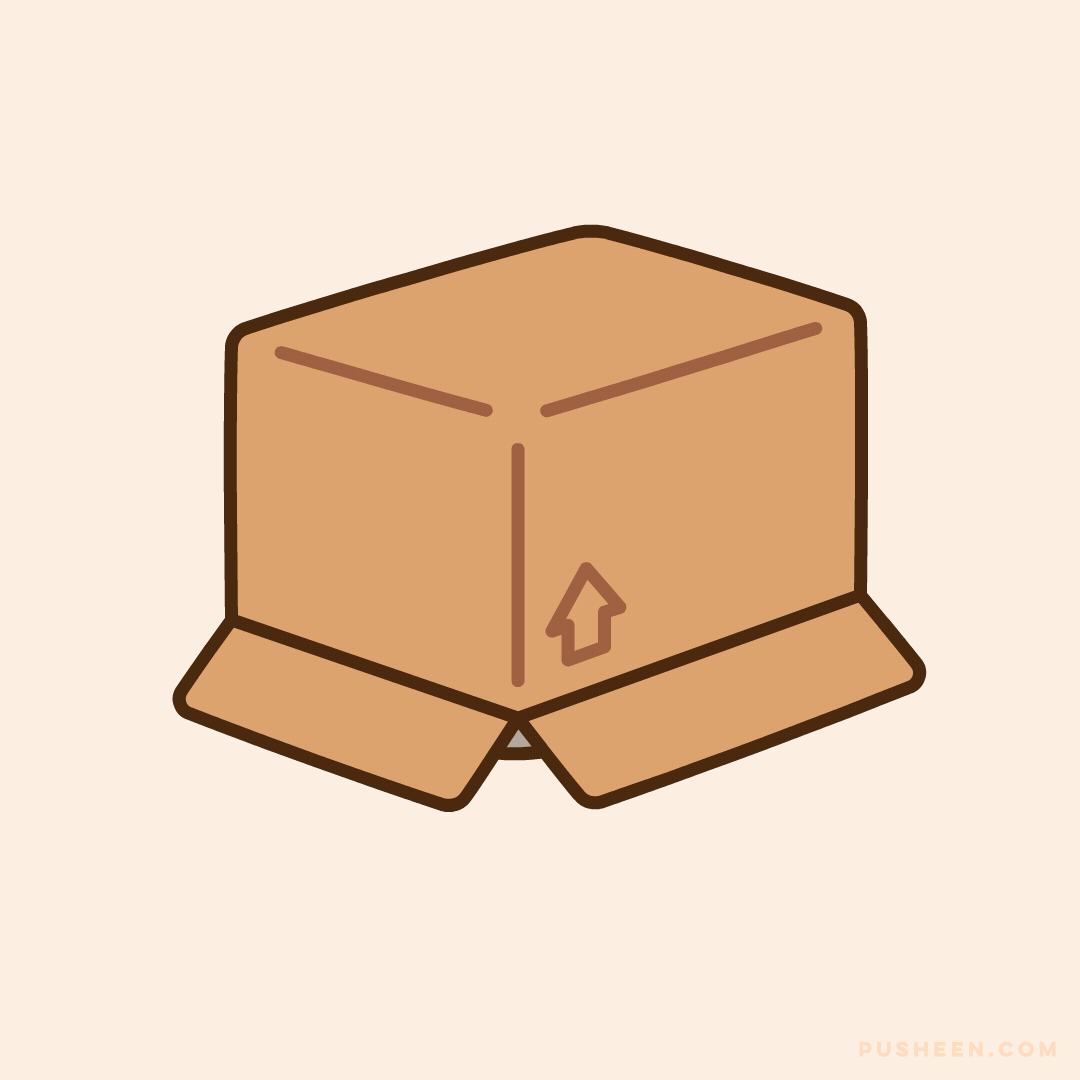 Pusheen with laptop